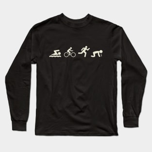 Swim. Bike. Run. Puke. Long Sleeve T-Shirt